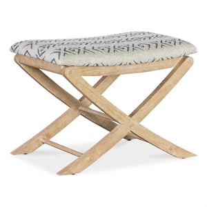 Retreat Fabric Upholstered Camp Stool Bed Bench in Beige by Hooker Furniture