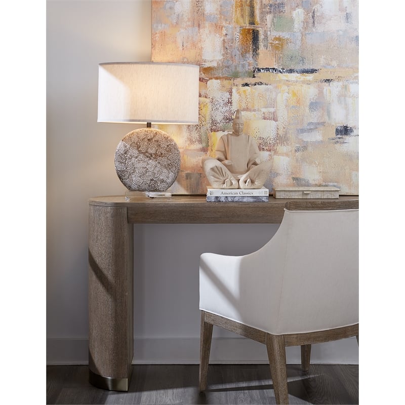 Modern Mood Fabric Upholstered Arm Chair in Brown by Hooker Furniture