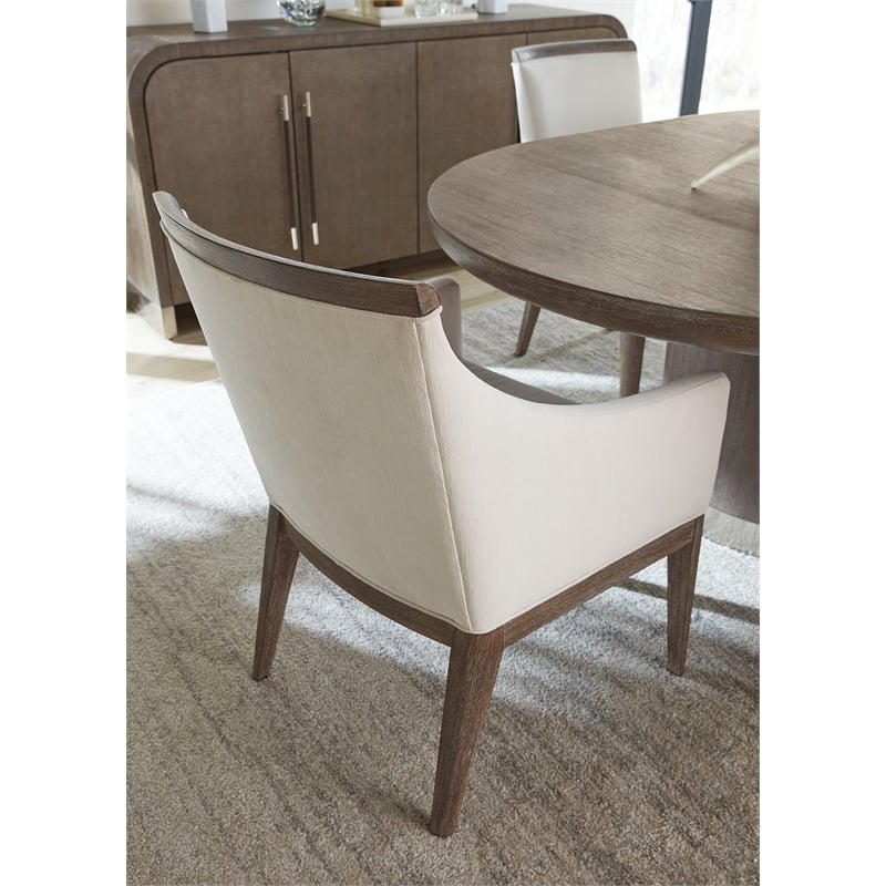 Modern Mood Fabric Upholstered Arm Chair in Brown by Hooker Furniture