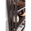 Retreat Slatted Wood Framed Bookcase in Black by Hooker Furniture