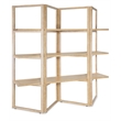 Retreat Folding Wood Framed Etagere in Beige by Hooker Furniture