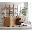 Retreat Folding Wood Framed Etagere in Beige by Hooker Furniture