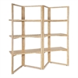 Retreat Folding Wood Framed Etagere in Beige by Hooker Furniture