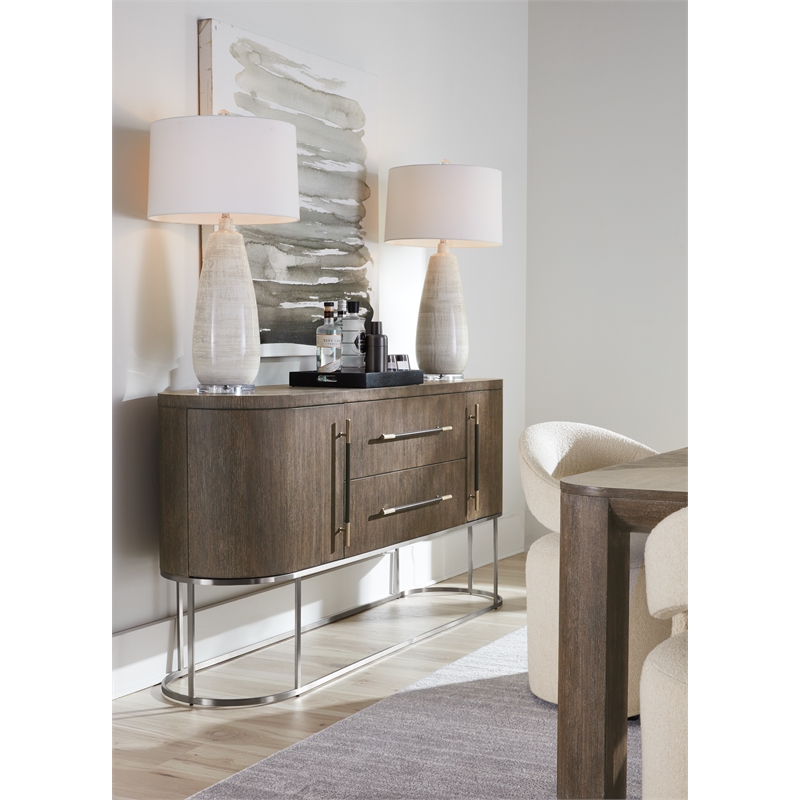 Modern Mood Wood Server in Brown by Hooker Furniture