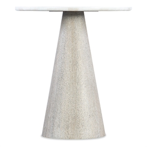 Modern Mood Round Marble Top Accent Table in Natural by Hooker Furniture