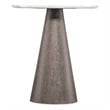 Modern Mood Round Marble Top Accent Table in Brown by Hooker Furniture