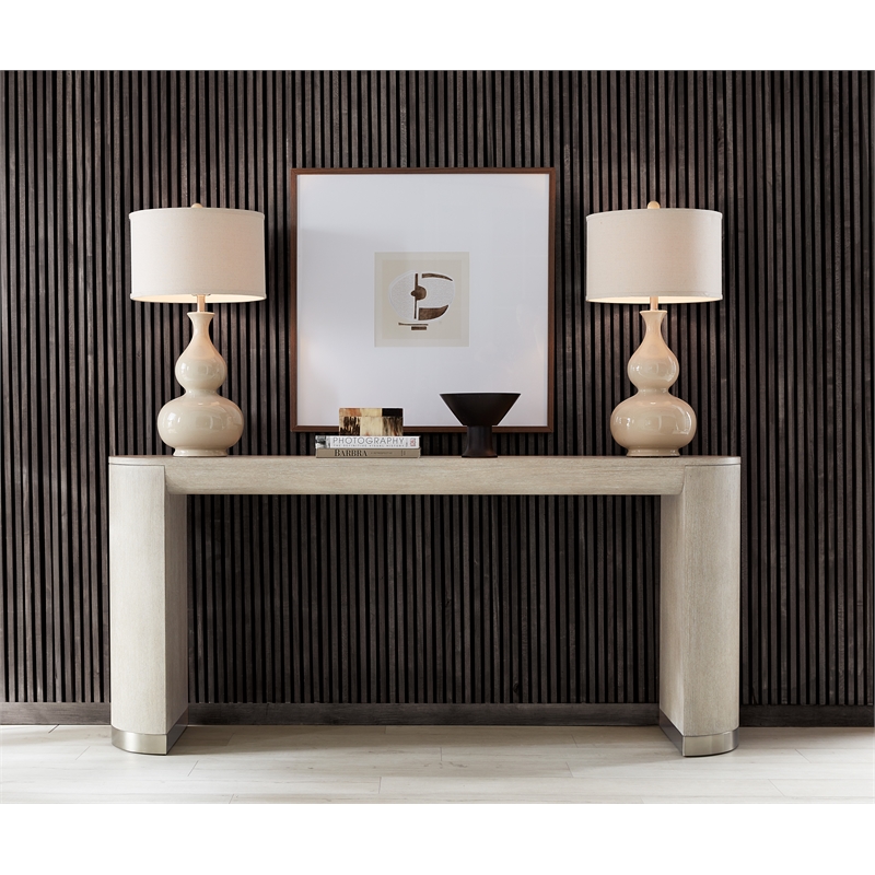 Modern Mood Wood Console Table in Natural by Hooker Furniture