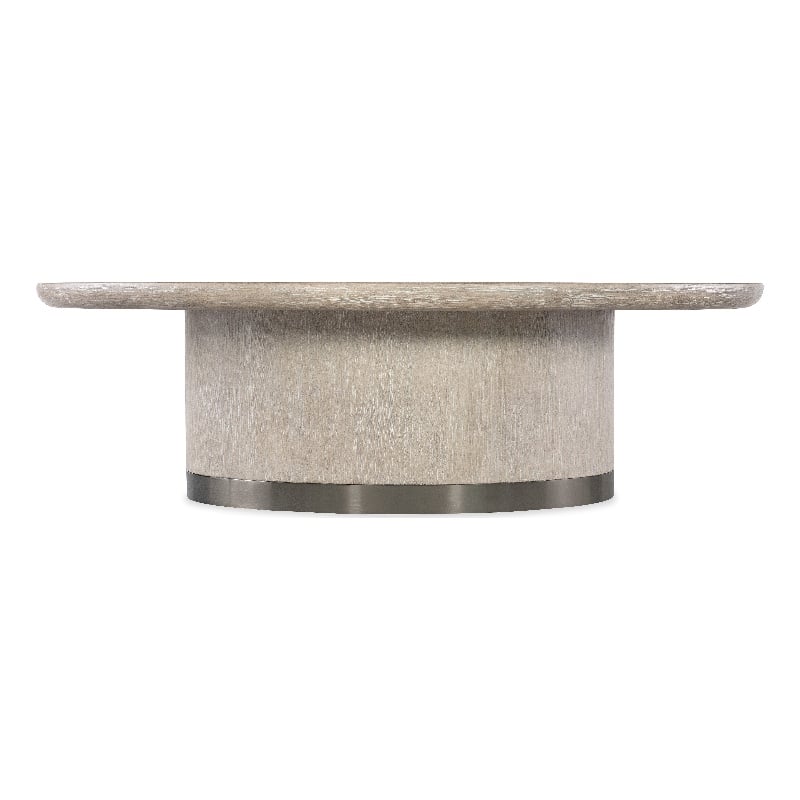 Modern Mood Round Wood Cocktail Table in Natural by Hooker Furniture