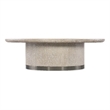 Modern Mood Round Wood Cocktail Table in Natural by Hooker Furniture