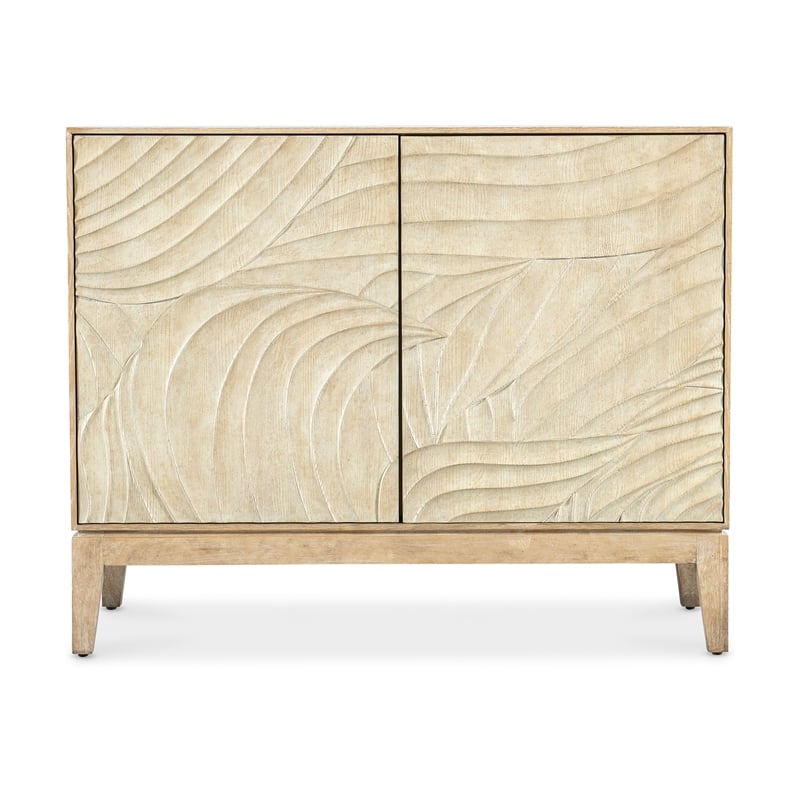 Retreat Carved Wood Nightstand in Beige by Hooker Furniture