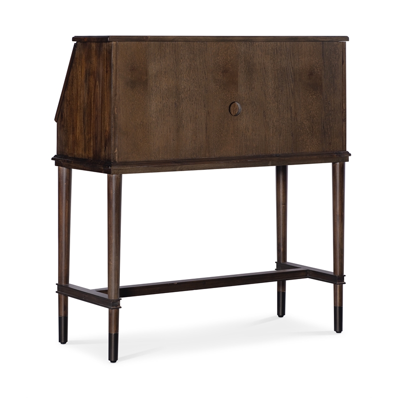 Commerce and Market Secretariat Wood Secretary Desk in Brown by Hooker Furniture