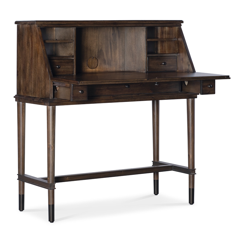 Commerce and Market Secretariat Wood Secretary Desk in Brown by Hooker Furniture