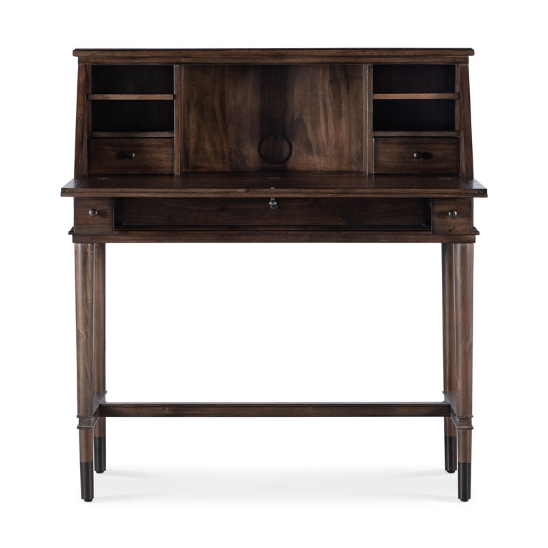 Commerce and Market Secretariat Wood Secretary Desk in Brown by Hooker Furniture