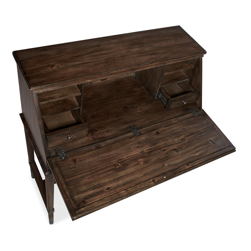 Commerce and Market Secretariat Wood Secretary Desk in Brown by Hooker Furniture