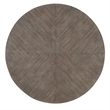 Modern Mood Round Wood Cocktail Table in Brown by Hooker Furniture