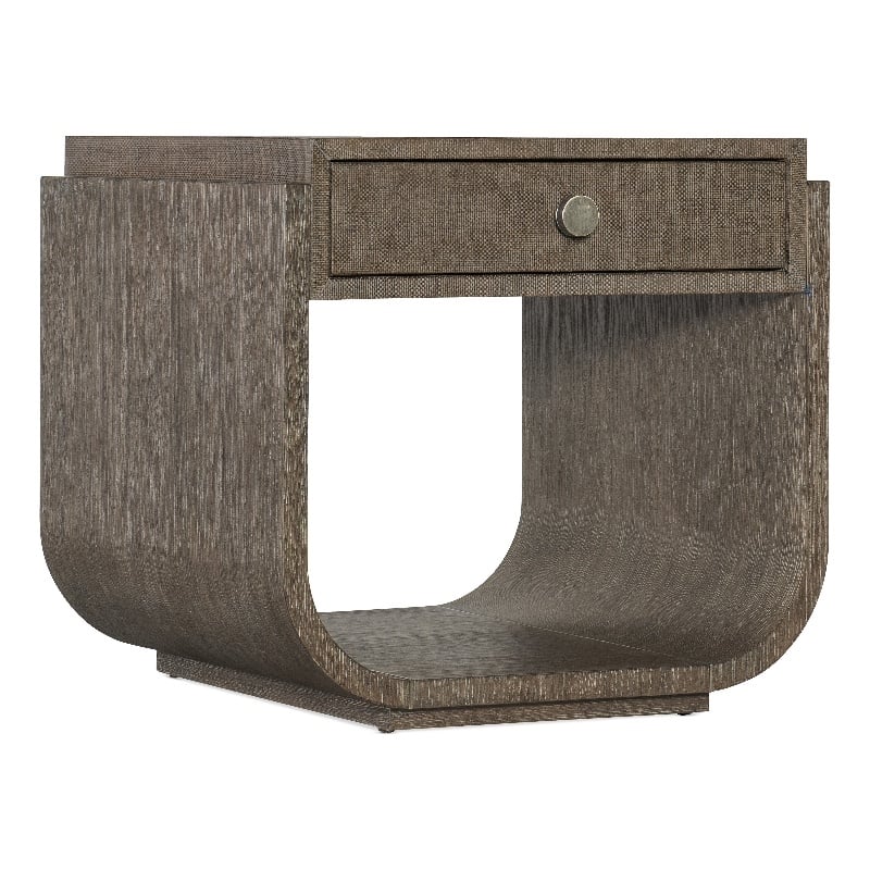 Modern Mood Rectangle Wood End Table in Brown by Hooker Furniture