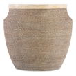 Retreat Round Side Table in Beige Rope w/ Stone Inlay by Hooker Furniture