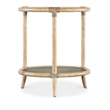 Retreat Raffia Wood End Table in Beige by Hooker Furniture