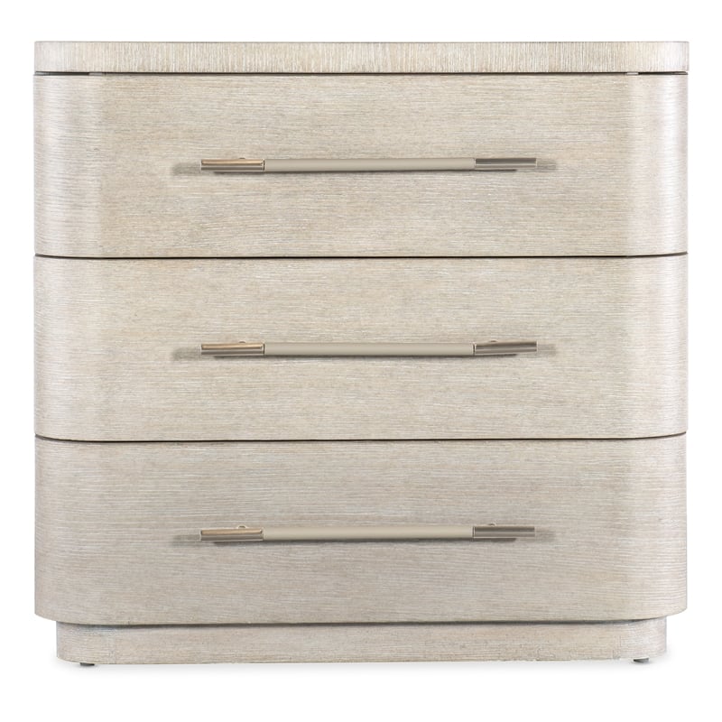 Modern Mood Three Drawer Wood Nightstand in Natural by Hooker Furniture