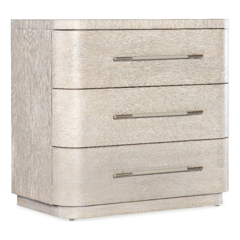 Modern Mood Three Drawer Wood Nightstand in Natural by Hooker Furniture