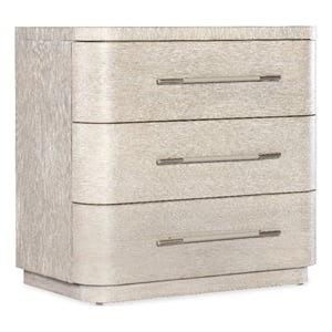Modern Mood Three Drawer Wood Nightstand in Natural by Hooker Furniture