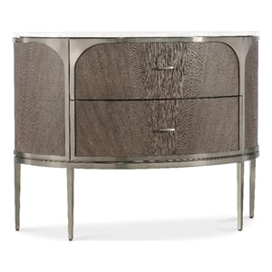 Modern Mood Two Drawer Wood Nightstand in Brown by Hooker Furniture