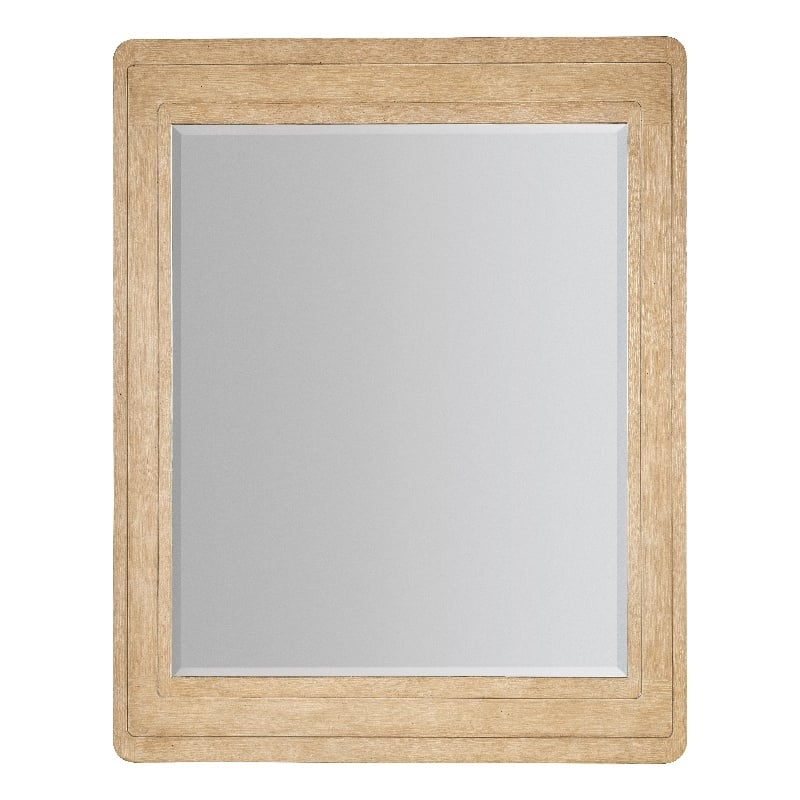 Retreat Wood Framed Landscape Mirror in Dune Beige by Hooker Furniture