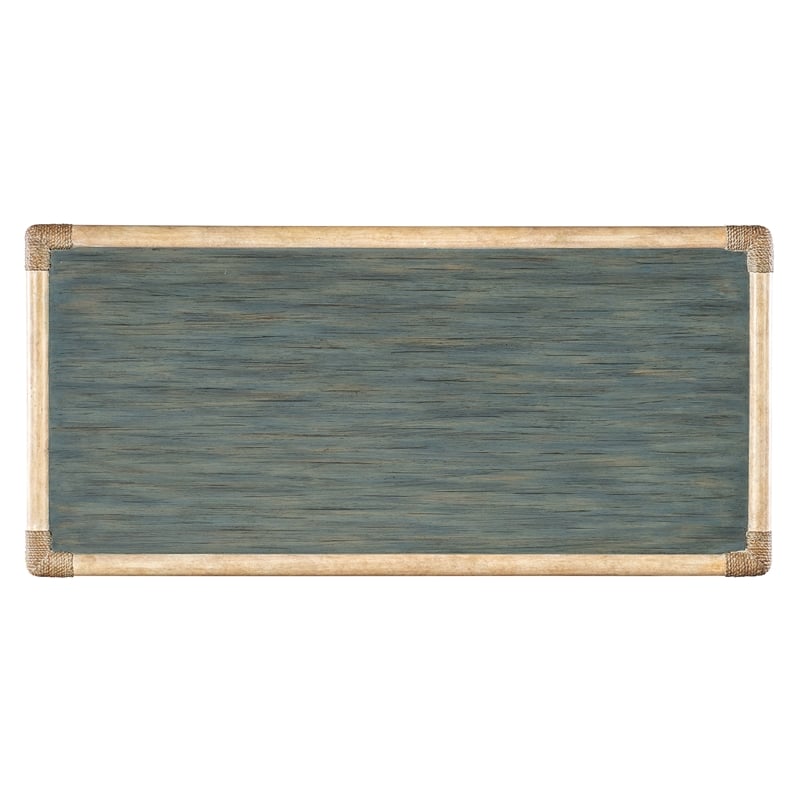 Retreat Pole Rattan Wood Chest in Beige by Hooker Furniture