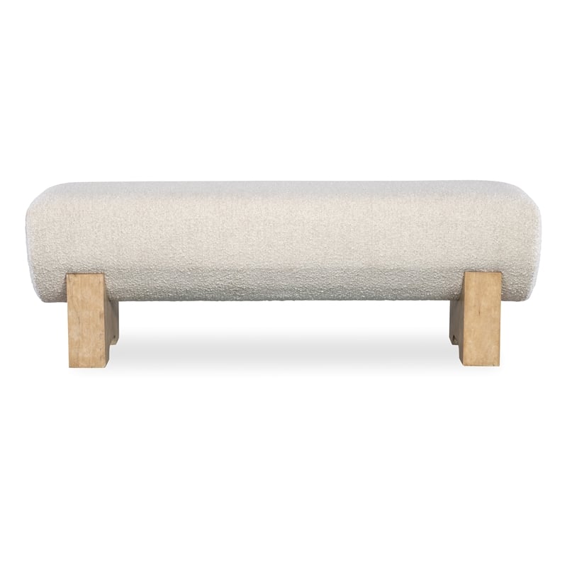 Retreat Fabric Upholstered Bed Bench in Dune Beige Finish by Hooker Furniture