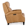 Hooker Furniture Hurley Leather Power Recliner with Power Headrest in Brown