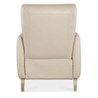 Hooker Furniture Rumero Contemporary Leather Press Back Recliner in Beige