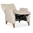 Hooker Furniture Rumero Contemporary Leather Press Back Recliner in Beige