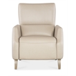 Hooker Furniture Rumero Contemporary Leather Press Back Recliner in Beige
