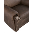 Duncan Hooker Furniture Power Leather Recliner with Power Headrest in Brown