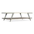 Hooker Furniture Commerce and Market Boomerang Marble Cocktail Table in White