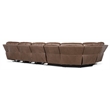 Hooker Furniture Torres 6-Piece Leather Sectional w/ USB Portin Brown