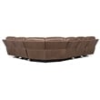 Hooker Furniture Torres 6-Piece Transitional Leather Sectional in Brown