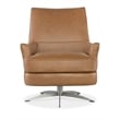 Hooker Furniture Sheridan Contemporary Leather/Metal Swivel Chair in Brown