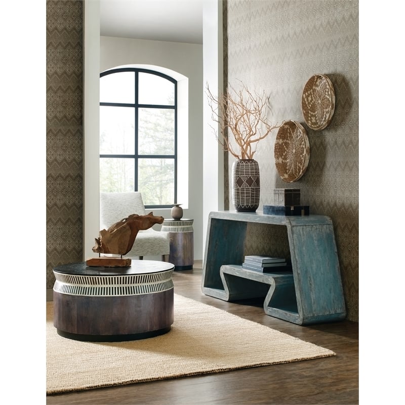 Hooker Furniture Commerce and Market Jacobs Ladder Wood Cocktail Table in Brown