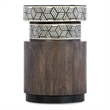 Hooker Furniture Commerce and Market Vector Round Wood Side Table in Brown