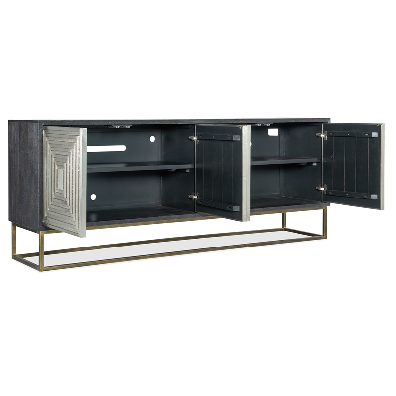 Hooker Furniture Commerce and Market Dimensions Wood Credenza in Black
