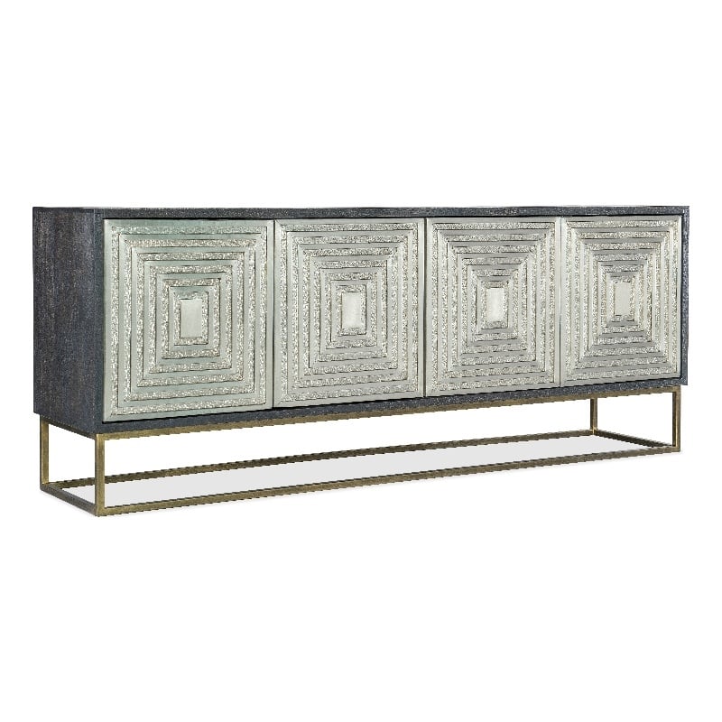 Hooker Furniture Commerce and Market Dimensions Wood Credenza in Black