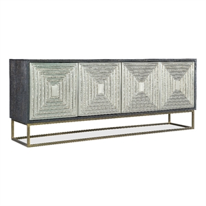 Hooker Furniture Commerce and Market Dimensions Wood Credenza in Black