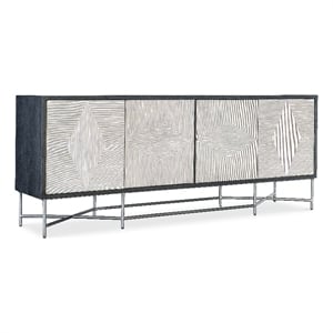 Hooker Furniture Commerce and Market Fine Lines Wood Credenza in White