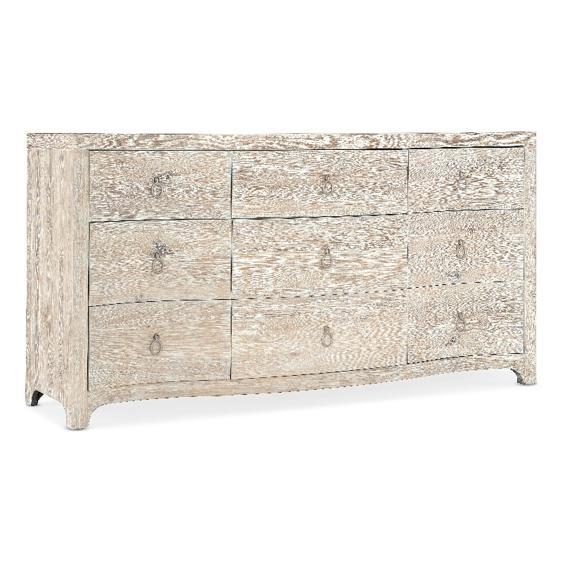 Serenity Harbour Nine Drawer Dresser in Natural Wood Finish by Hooker Furniture