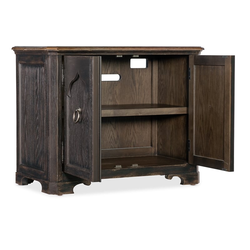 Americana Two-Door Wood Nightstand in Black by Hooker Furniture
