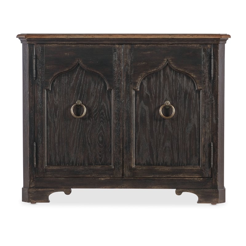 Americana Two-Door Wood Nightstand in Black by Hooker Furniture