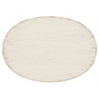 Americana One-Drawer Wood Oval Nightstand in White by Hooker Furniture