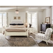 Americana One-Drawer Wood Oval Nightstand in White by Hooker Furniture