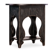 Americana One-Drawer Oval Wood Nightstand in Black by Hooker Furniture